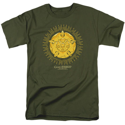 Game Of Thrones Tyrell Burst Logo Mens T Shirt Military Green