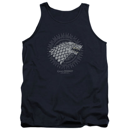 Game Of Thrones Stark Burst Sigils Mens Tank Top Shirt Navy