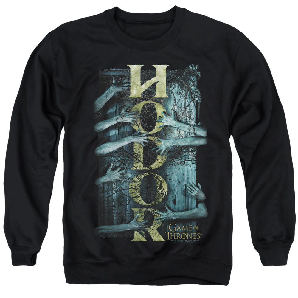 Game Of Thrones Hodor Mens Crewneck Sweatshirt Black