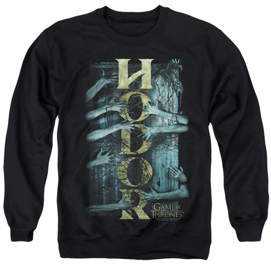 Game Of Thrones Hodor Mens Crewneck Sweatshirt Black