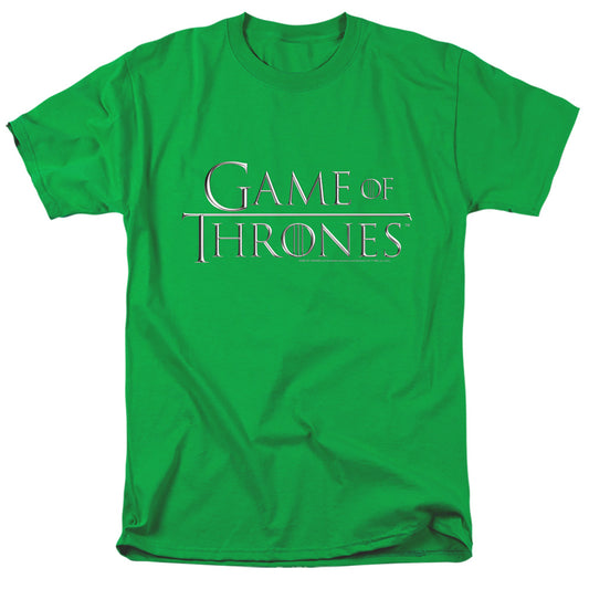 Game Of Thrones Chrome Logo Mens T Shirt Kelly Green