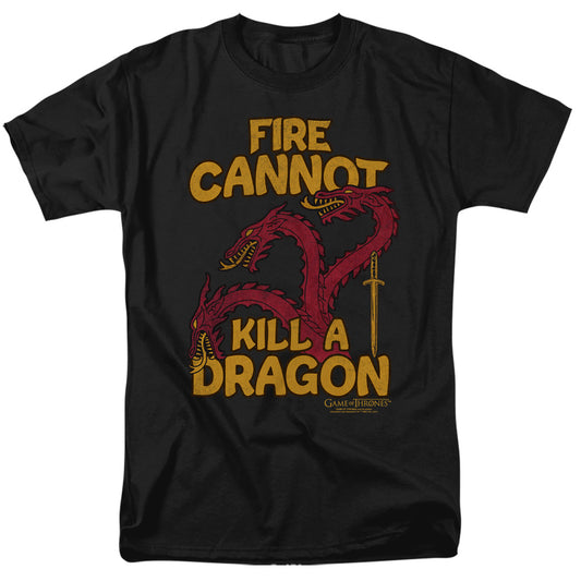 Game Of Thrones Dragons With Fire Mens T Shirt Black