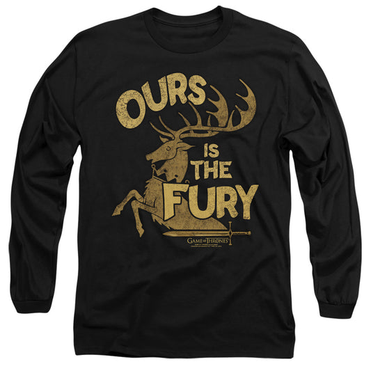 Game Of Thrones Fury Mens Long Sleeve Shirt Black