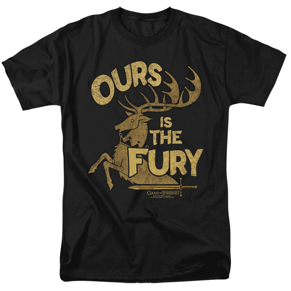 Game Of Thrones Fury Mens T Shirt Black