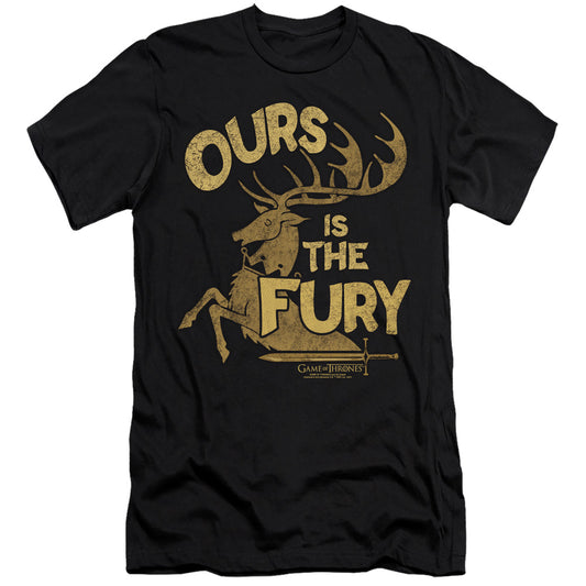 Game Of Thrones Fury Hbo Premium Bella Canvas Slim Fit Mens T Shirt Black