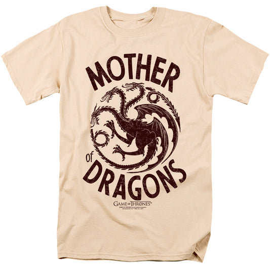 Game Of Thrones Mother Of Dragons Mens T Shirt Cream