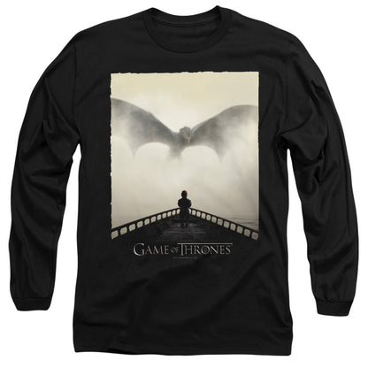 Game Of Thrones Dragon 1 Mens Long Sleeve Shirt Black Officially Licensed