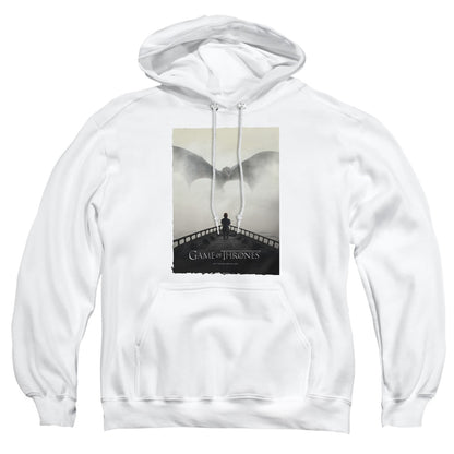 Game Of Thrones Dragon 3 Mens Hoodie White Officially Licensed