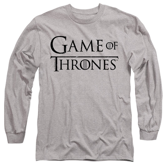 Game Of Thrones Logo 1 Mens Long Sleeve Shirt Athletic Heather