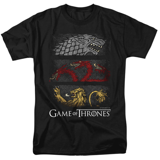 Game Of Thrones Sigil Banners Mens T Shirt Black