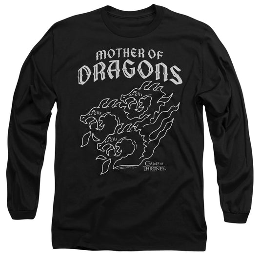 Game Of Thrones Mother Of Dragons Mens Long Sleeve Shirt Black