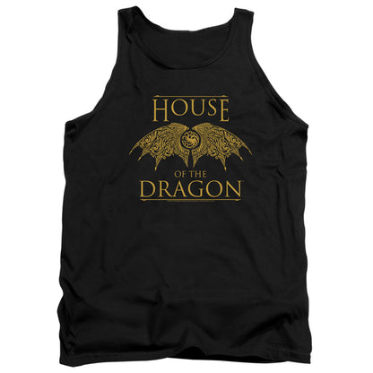 House Of The Dragon Dragon Wings Mens Tank Top Shirt Black