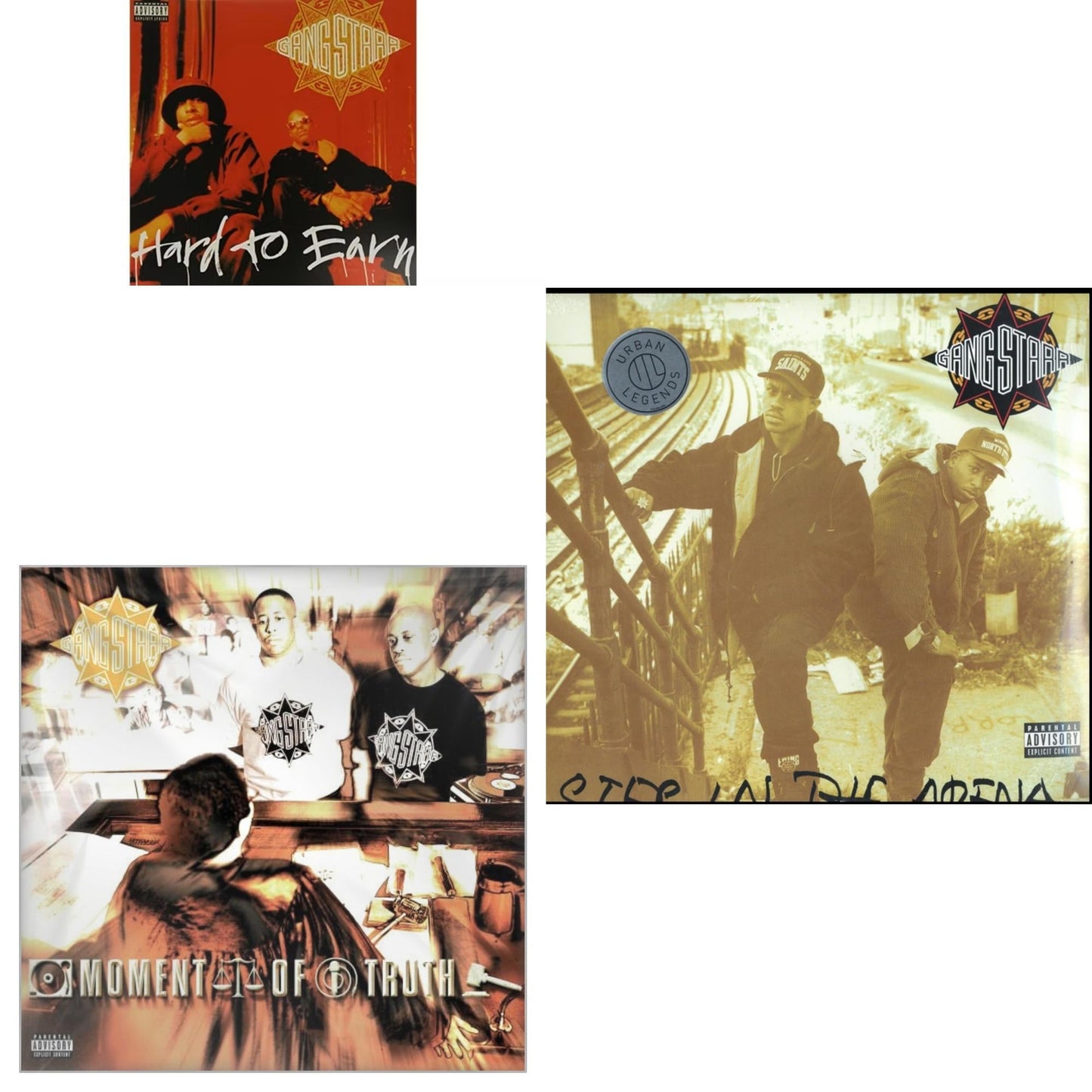 Gang Starr - Hard To Earn & Moment Of Truth & Step In The Arena (2 LP)