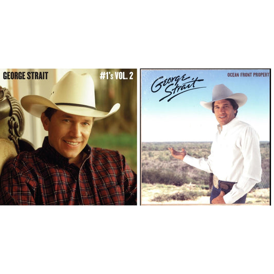 George Strait - #1'S Volume 2 (Tan LP Vinyl) & Ocean Front Property (LP)