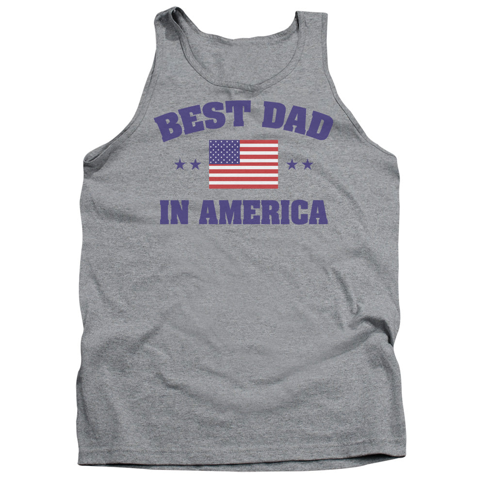 Best Dad Mens Tank Top Shirt Athletic Heather