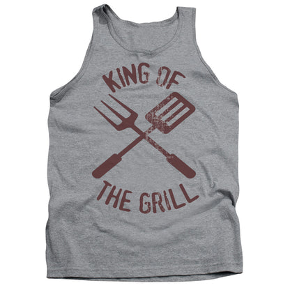 King Of The Grill Mens Tank Top Shirt Athletic Heather