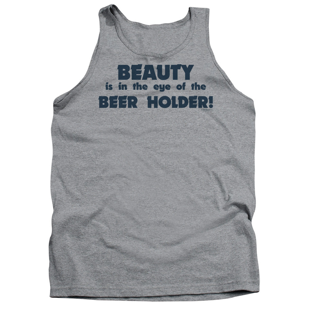 Eye Of The Beer Holder Mens Tank Top Shirt Athletic Heather