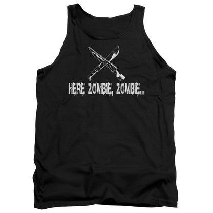 Here Zombie Zombie Mens Tank Top Shirt Black