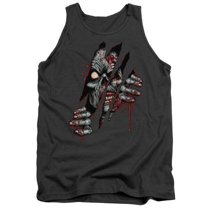 Clawing Free Mens Tank Top Shirt Charcoal