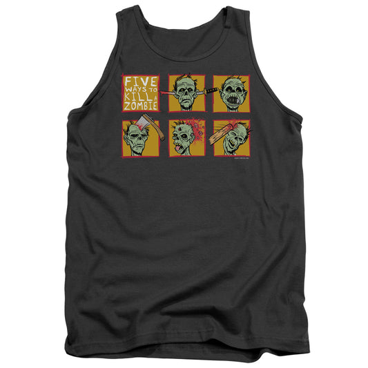 Five Ways To Kill A Zombie Mens Tank Top Shirt Charcoal