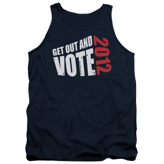 Get Out And Vote Mens Tank Top Shirt Navy