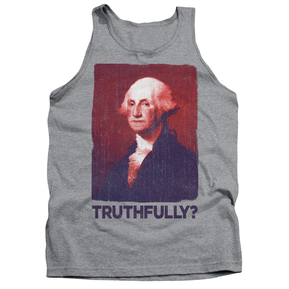 Truthfully George Mens Tank Top Shirt Athletic Heather