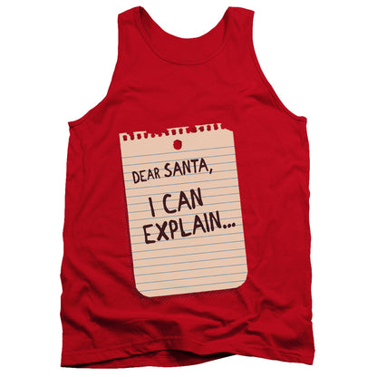 Note Mens Tank Top Shirt Red