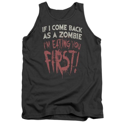 You First Mens Tank Top Shirt Charcoal