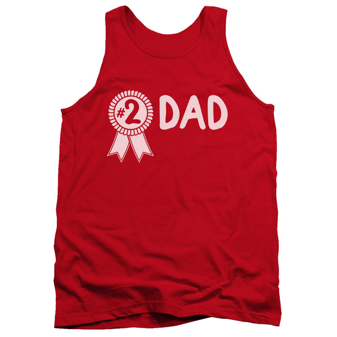 #2 Dad Mens Tank Top Shirt Red
