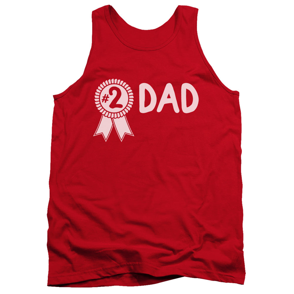 #2 Dad Mens Tank Top Shirt Red