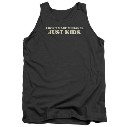 Kid Mistakes Mens Tank Top Shirt Charcoal