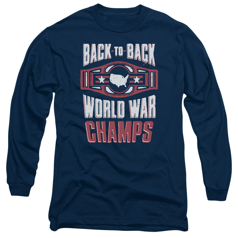 Ww Champs Mens Long Sleeve Shirt Navy