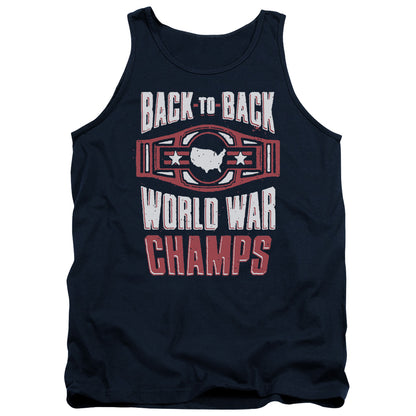 Ww Champs Mens Tank Top Shirt Navy