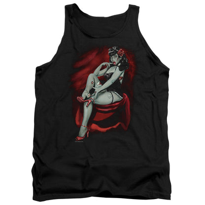 Broken Shoe Zombie Mens Tank Top Shirt Black