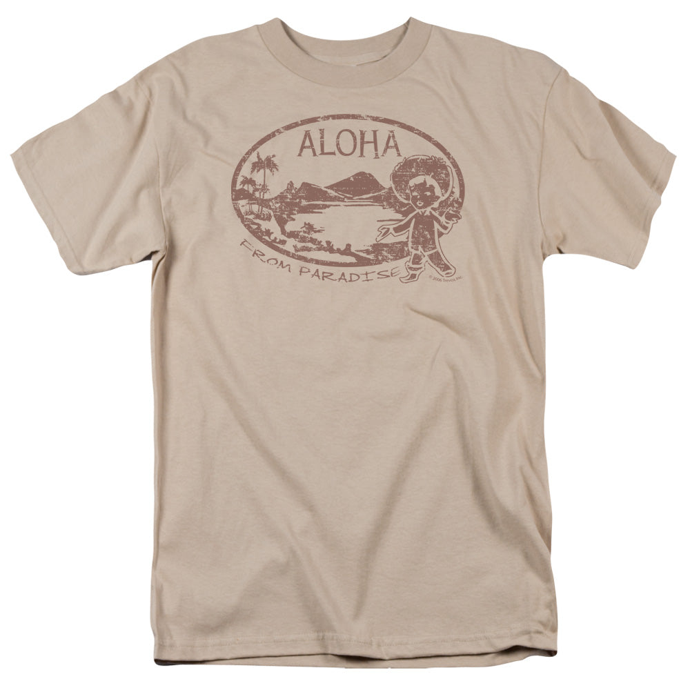 Aloha Mens T Shirt Sand