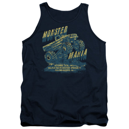 Monster Mania Mens Tank Top Shirt Navy