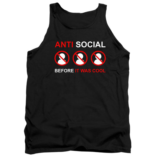 Anti Social Mens Tank Top Shirt Black