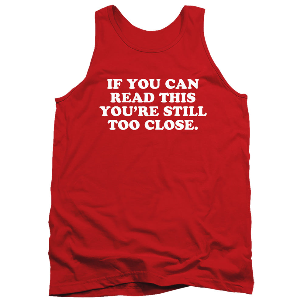 Still Too Close Mens Tank Top Shirt Red