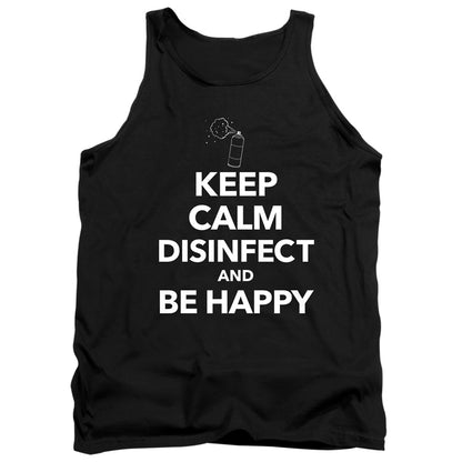 Keep Calm And Disinfect Mens Tank Top Shirt Black