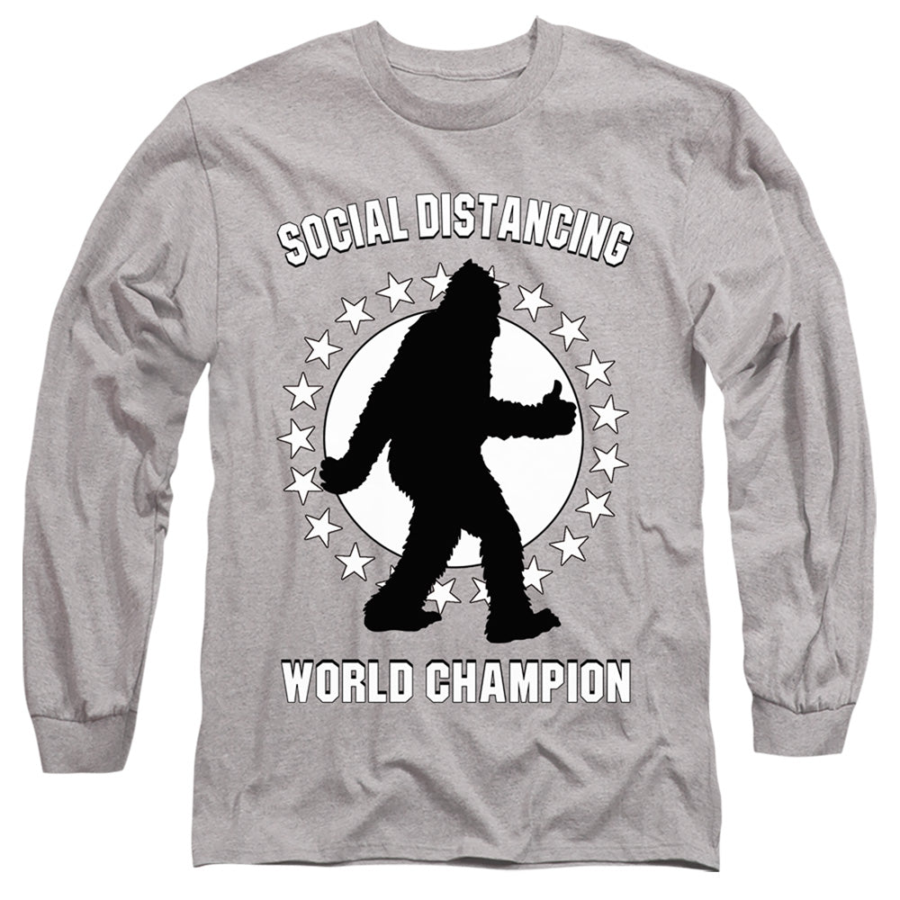 World Champion Mens Long Sleeve Shirt Athletic Heather