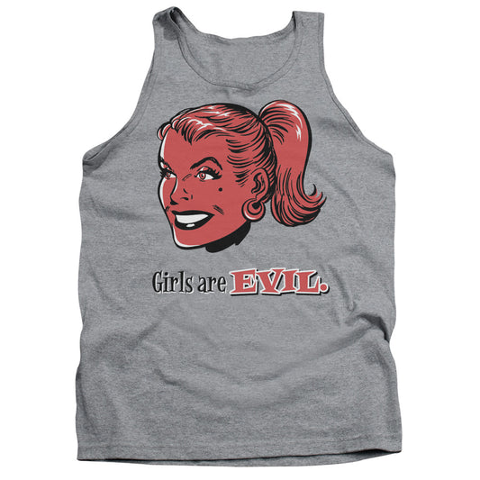 Girls Are Evil Mens Tank Top Shirt Athletic Heather