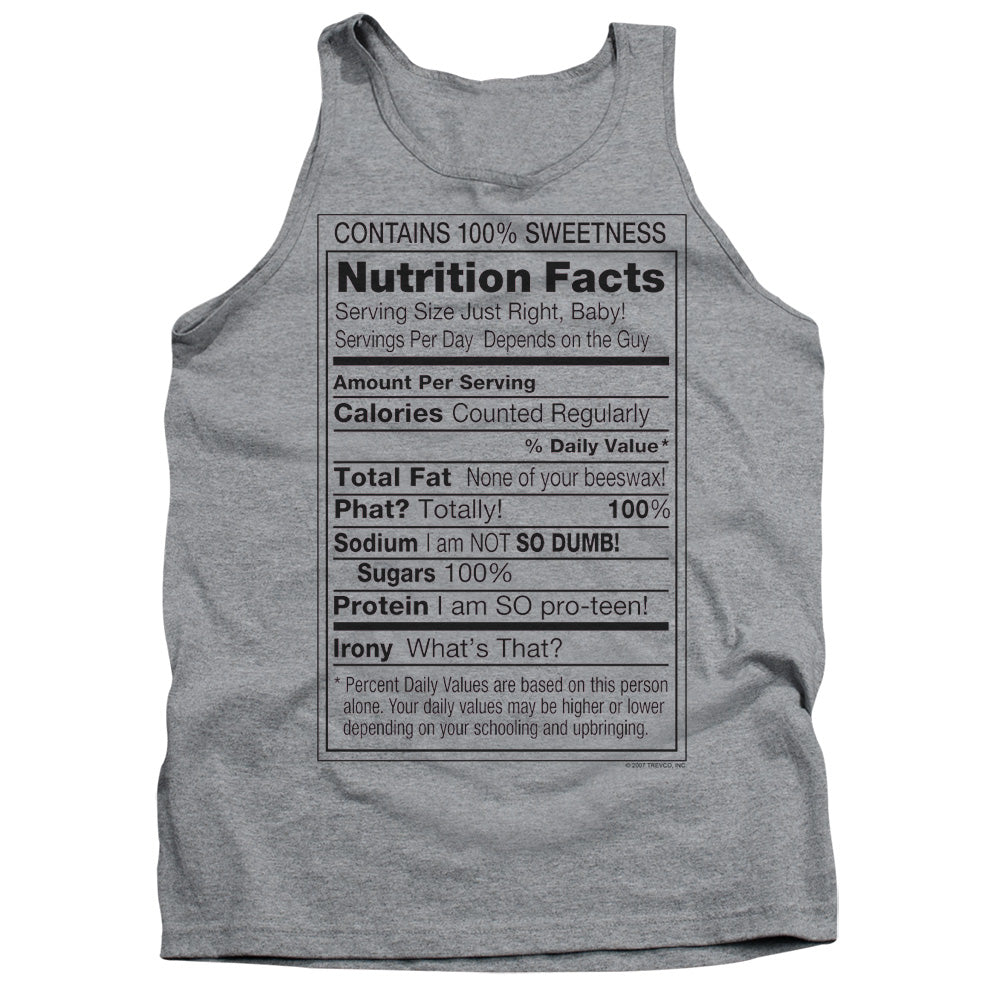 100% Sweetness Mens Tank Top Shirt Athletic Heather