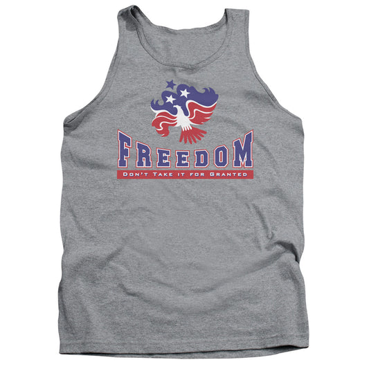 Freedom Mens Tank Top Shirt Athletic Heather