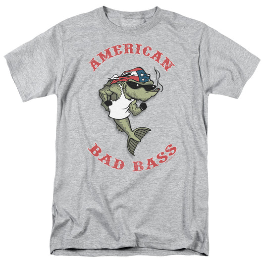 American Bad Ass Mens T Shirt Athletic Heather