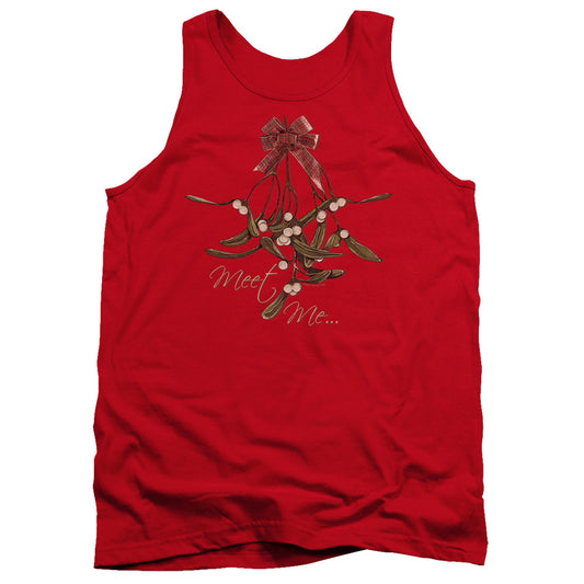 Meet Me Mens Tank Top Shirt Red