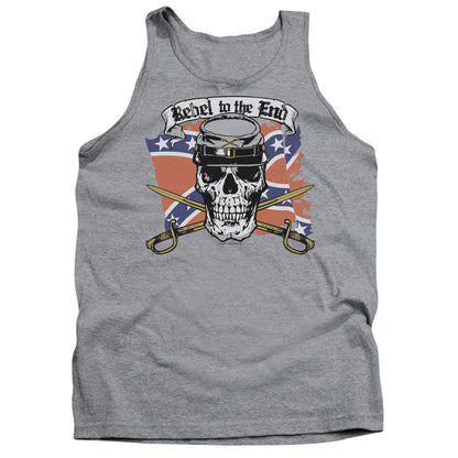 Rebel To The End Mens Tank Top Shirt Athletic Heather