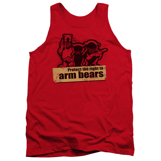 Arm Bears Mens Tank Top Shirt Red