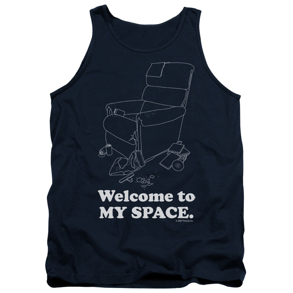 Welcome To My Space Mens Tank Top Shirt Navy