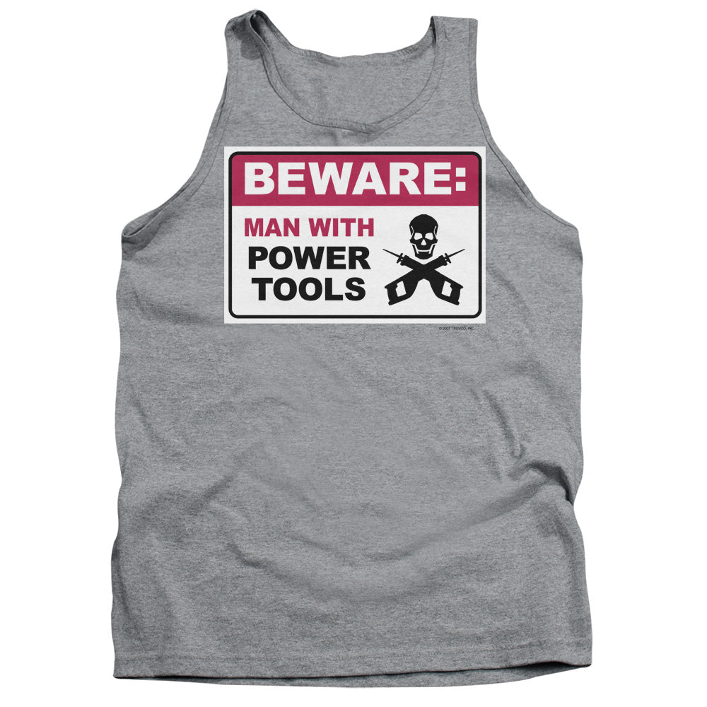 Beware Mens Tank Top Shirt Athletic Heather