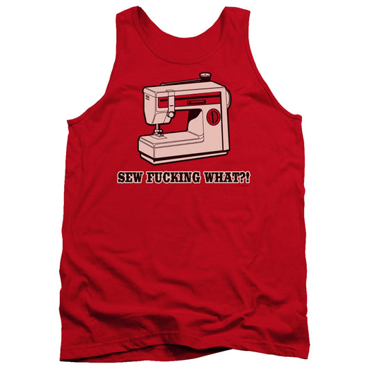 Sew Fing What Mens Tank Top Shirt Red